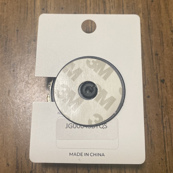 Western Styled Oval Phone Grip Faux Turquoise & Burnished Silvertone - Picture 5 of 5